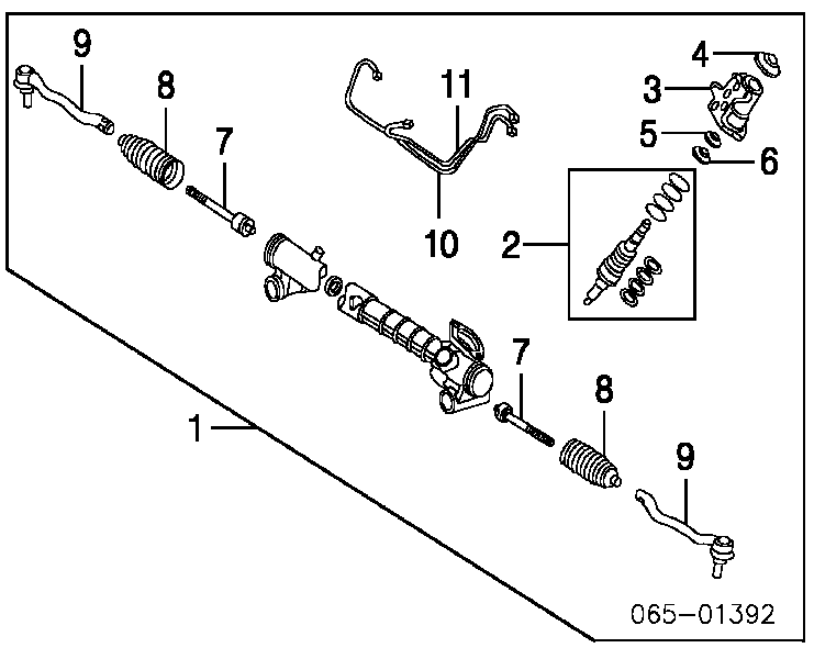 Cremalheira da direção Lexus LS  UCF30