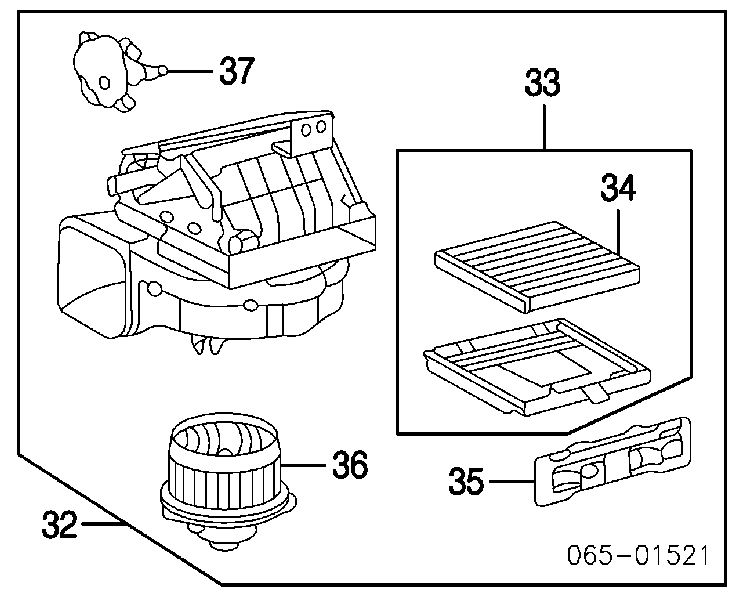 8710330390 Toyota Motor de ventilador de forno (de aquecedor de salão)
