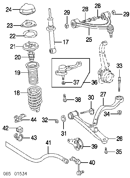 4819830060 Toyota Arruela de parafuso de fixação de braço oscilante dianteiro inferior