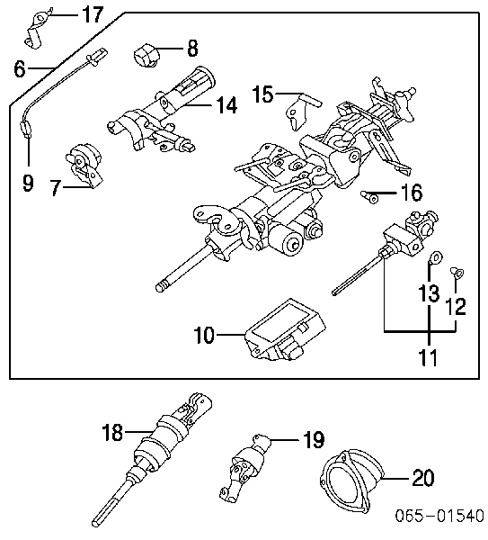 8405222050 Toyota Interruptor de fim de carreira de fecho de ignição