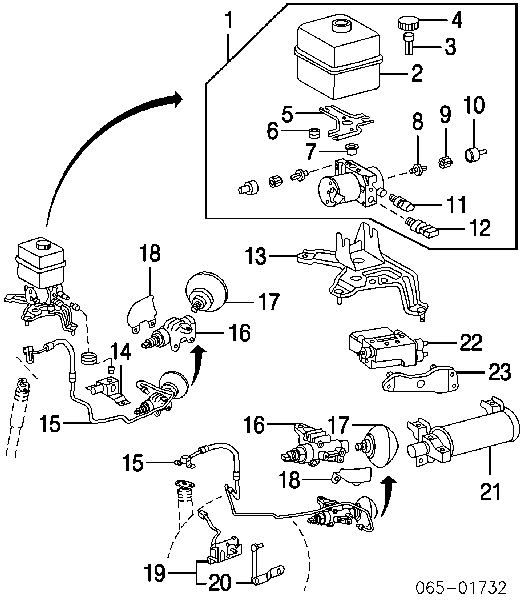 4890760030 Toyota Barra dianteira direita de sensor do nível de posição de carroçaria