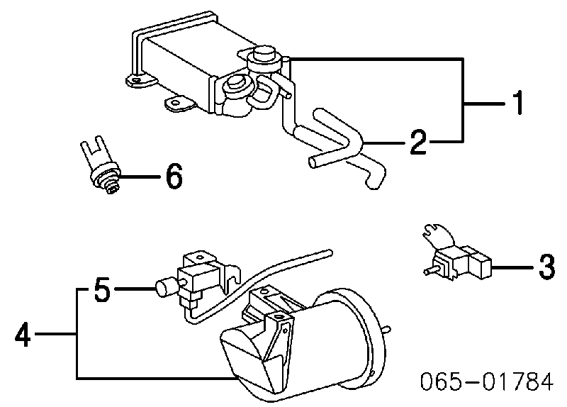 Válvula de adsorvedor dos vapores de combustível Toyota 2586050100 preço, a partir de 180,53 USD