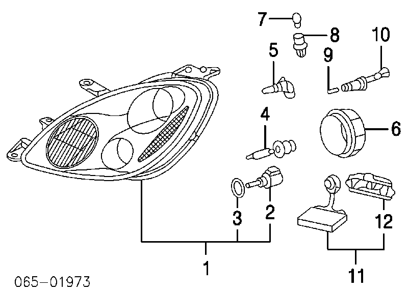 8566150040 Toyota Corretor da luz