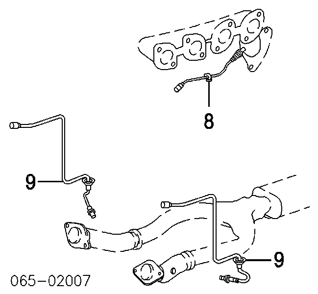 8946550120 Toyota Sonda lambda, sensor de oxigênio até o catalisador
