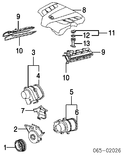 9010918003 Toyota Parafuso da polia de cambota