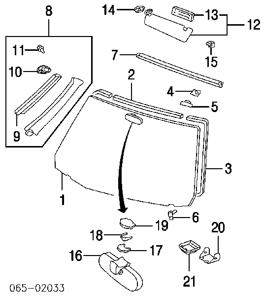 5611744030 Toyota Compactador de pára-brisas