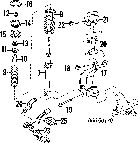 5610090JR9 Nissan/Infiniti Amortecedor dianteiro