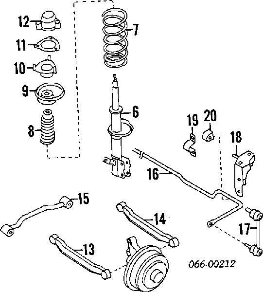 5532094J00 Nissan/Infiniti Suporte de amortecedor traseiro