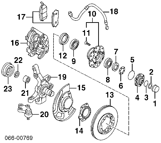 402020W093 Nissan/Infiniti Cubo dianteiro
