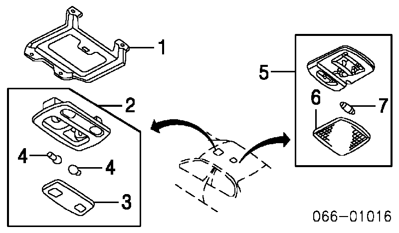 264100V000 Nissan/Infiniti Quebra-luz traseiro de iluminação de salão (de cabina)