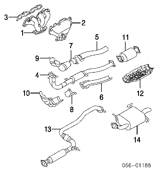 Compre Vedante de tubo coletor de escape Nissan Primera 
