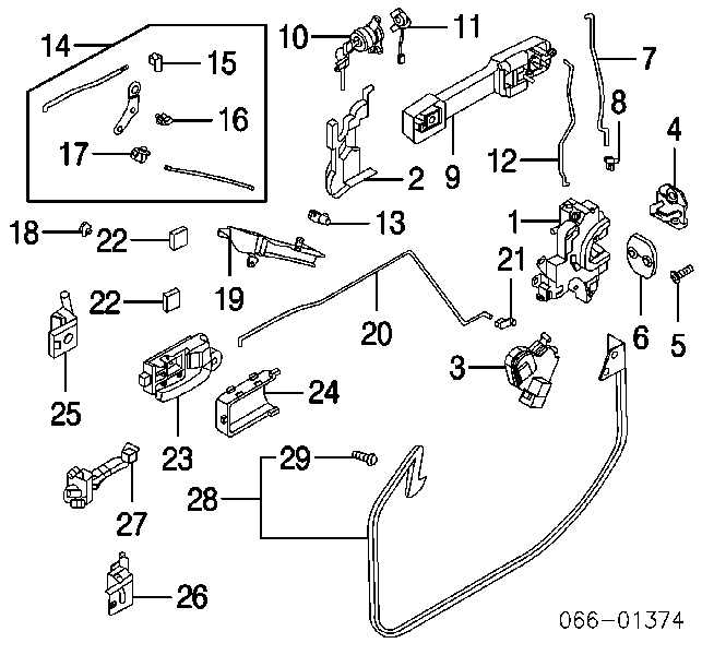 0143300181 Nissan/Infiniti Parafuso (porca) de fixação