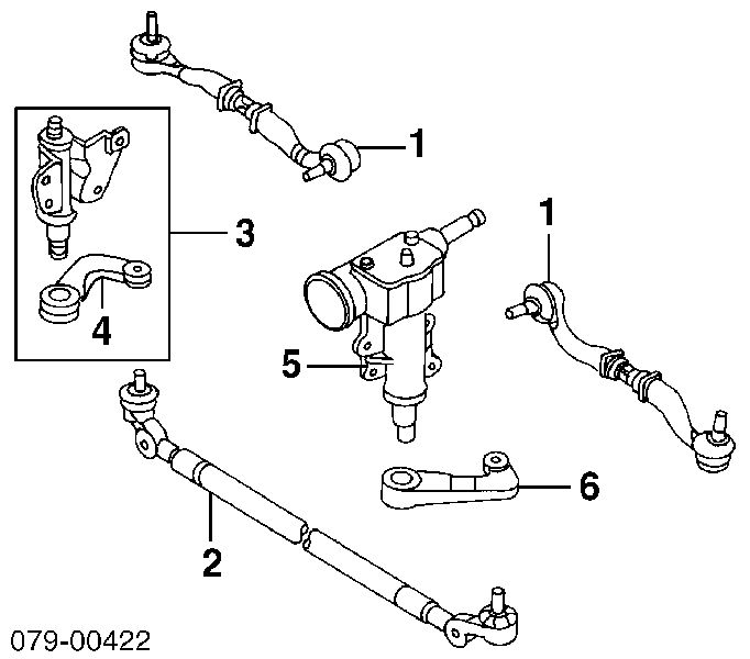 Tração de direção central Japan Parts CRK54 preço, a partir de 65,47 USD