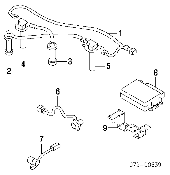 273102Y052 Hyundai/Kia Fios de alta voltagem, kit