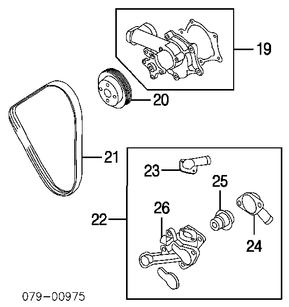 2510038002 Hyundai/Kia Bomba de água (bomba) de esfriamento