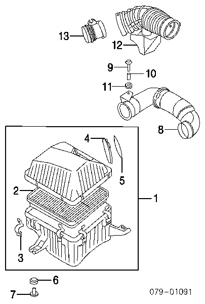 281133E000 Hyundai/Kia Filtro de ar
