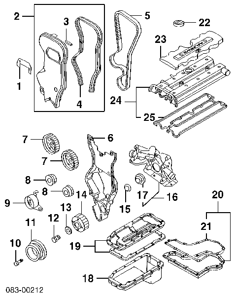 90531682 Opel Correia do mecanismo de distribuição de gás