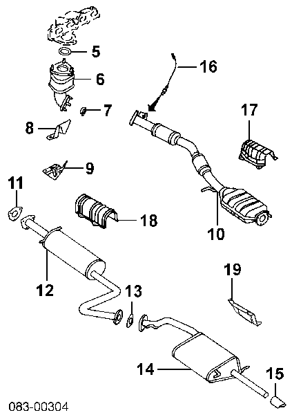 Vedante de tubo de admissão do silenciador Subaru 44011AE010 preço, a partir de 4,47 USD