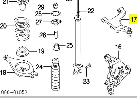 Braço oscilante superior direito de suspensão traseira Nissan/Infiniti 55501CG000 preço, a partir de 26,56 USD