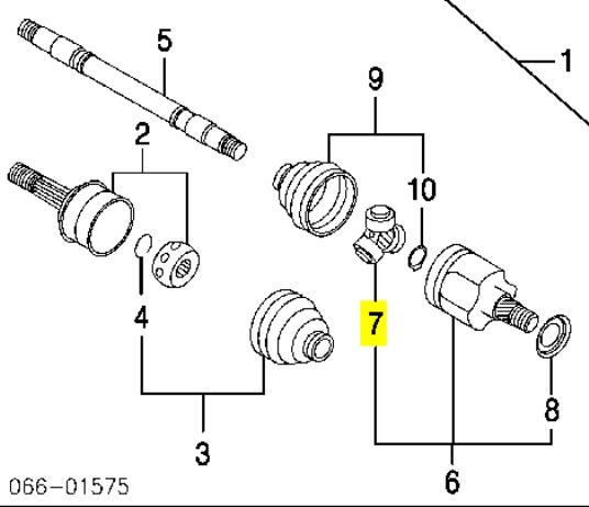 7701044754 Renault (RVI) Junta homocinética interna, tripé