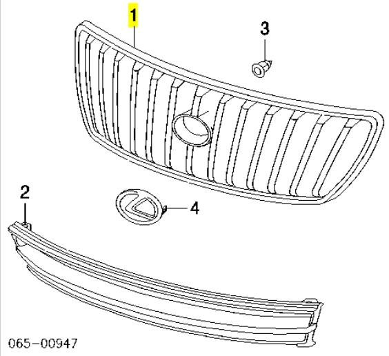 Grelha do radiador para Lexus RX 300 MCU15