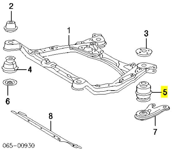 Bloco silencioso (coxim) de viga dianteira (de plataforma veicular) Toyota 5221533010 preço, a partir de 54,42 USD