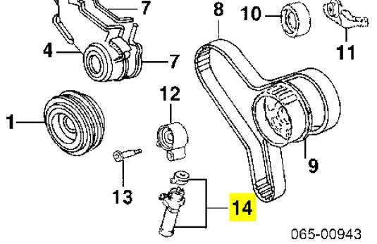 Reguladora de tensão da correia do mecanismo de distribuição de gás Toyota 1354020021 preço, a partir de 59,71 USD
