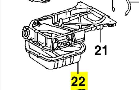 1210220010 Toyota Panela de óleo de cárter do motor, parte inferior