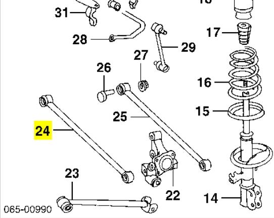 Braço oscilante inferior esquerdo de suspensão traseira/direita Toyota 4871048020 preço, a partir de 37,05 USD