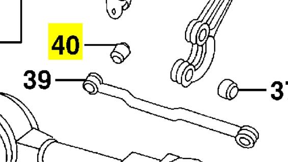 ANR3410 Land Rover Silentblock da haste de torção