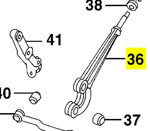 NTC2694 Land Rover Braço oscilante radial de suspensão dianteira