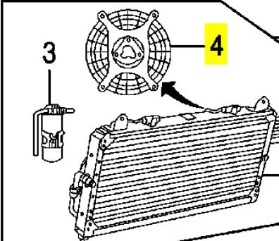 JRP100000 Land Rover Ventilador (roda de aletas) do radiador de aparelho de ar condicionado