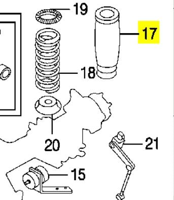 RKB101200 Land Rover Coxim pneumático (suspensão de lâminas pneumática) do eixo traseiro