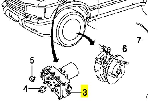 SRB500570 Land Rover Unidade hidráulico de controlo ABS