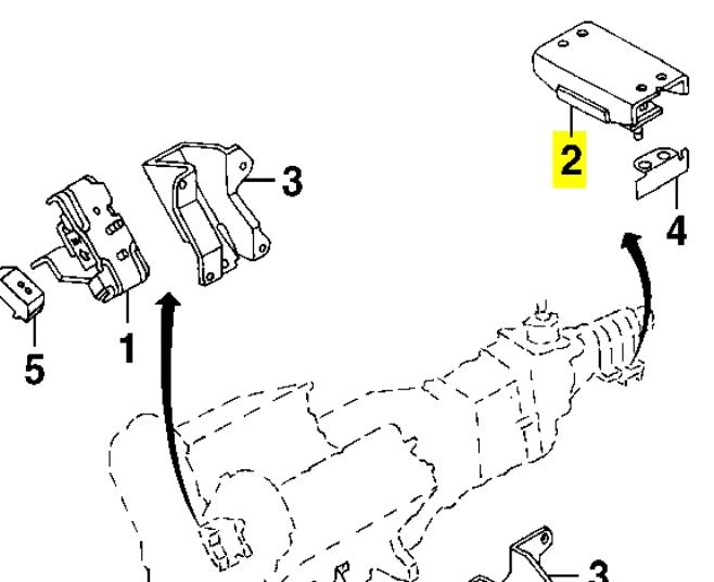 Coxim de transmissão (suporte da caixa de mudança) para Isuzu Trooper  