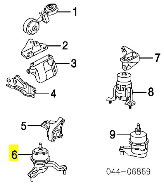 Coxim (suporte) direito dianteiro de motor NTY ZPSTY109 preço, a partir de 60,24 USD