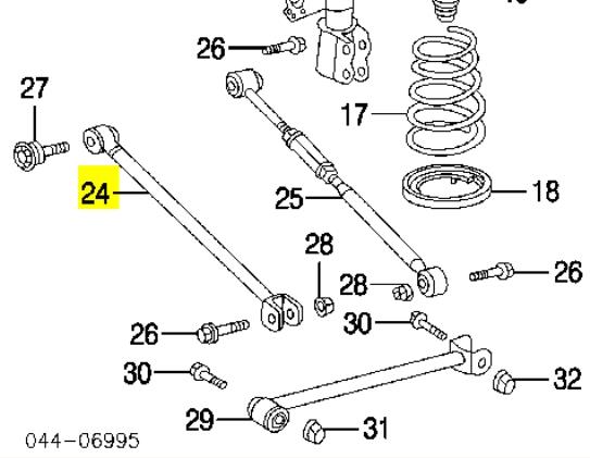 48710AA020 Toyota Barra transversal de suspensão traseira