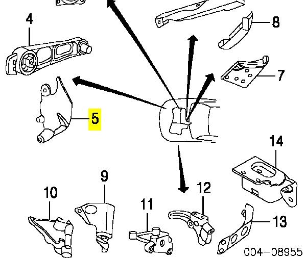 Coxim (suporte) dianteiro de motor Chrysler 4668577AB preço, a partir de 49,13 USD