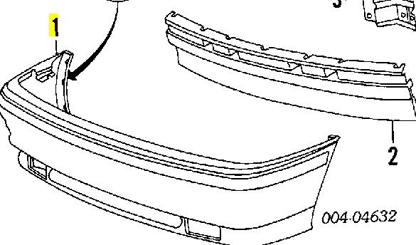 Pára-choque dianteiro para Chrysler Voyager I ES 