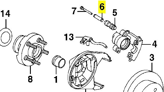 4423573 Chrysler Kit de reparação de suporte do freio dianteiro