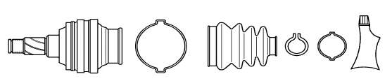 Compre 21457 GKN-Spidan Junta homocinética interna dianteira