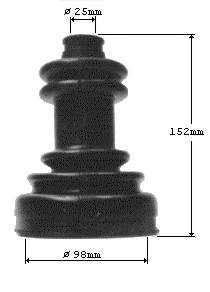 26167 GKN-Spidan Bota de proteção externa de junta homocinética do semieixo dianteiro