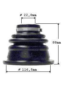 7701464129 Renault (RVI) Bota de proteção interna esquerda de junta homocinética do semieixo dianteiro