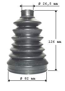 23129 GKN-Spidan Bota de proteção externa de junta homocinética do semieixo dianteiro