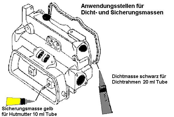Kit de vedantes de motor completo Volkswagen Transporter T3 24, 25, 251