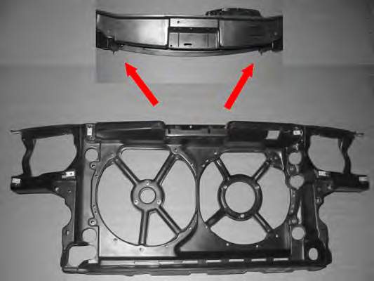 1H0805594M VAG Suporte do radiador montado (painel de montagem de fixação das luzes)