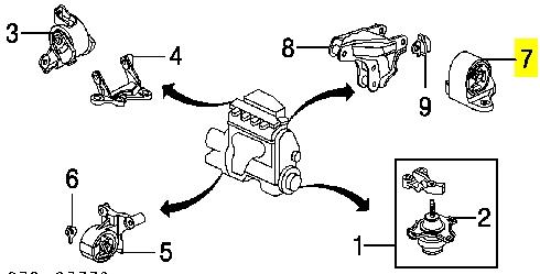Coxim (suporte) traseiro de motor Metalcaucho 57872 preço, a partir de 28,92 USD