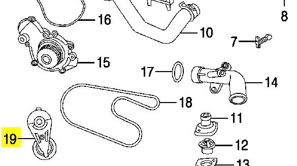 Compre 04781569AB Chrysler Rolo parasita da correia do mecanismo de distribuição de gás