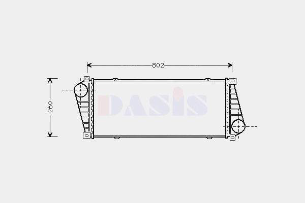 Radiador de intercooler Nissens 96842