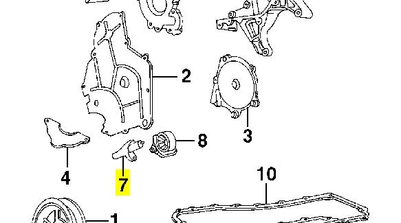 4892109AA Chrysler Reguladora de tensão da correia do mecanismo de distribuição de gás